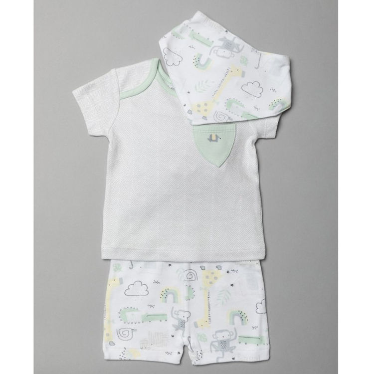 Picture of T20468 BABYBOY ORGANIC COTTON BABYWEAR THREE-PIECE SET